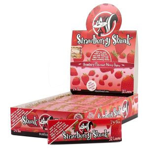 Skunk 1-1/4 - Hemp - Strawberry - Rolling Papers