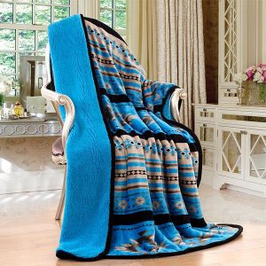 Sherpa Lined Silk Touch Throw (0215)