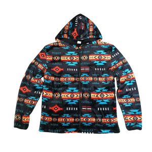 Sherpa Lined Silk Touch Zip-Up Hoodie - Kids - Black (0252K-1901)