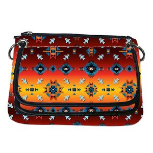 Fleece Printed Womens Bag - Cross Body Style w/Fold (0562)