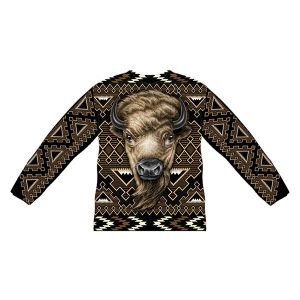 Long Sleeve Tee Shirt Sublimation Print - Buffalo (1272-7622)