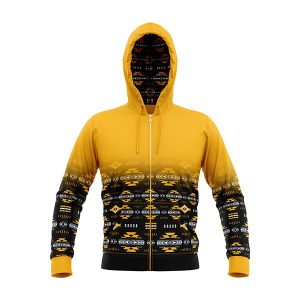 Warm Up Zip-Up Jacket -New Black Neon Collection - Yellow (1293-1688)