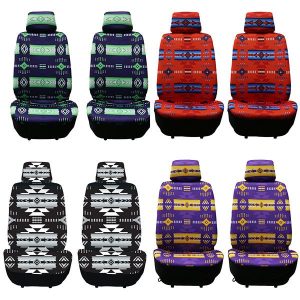 Navajo Print Front Car Seat Cover - Team Spirit Colours (0725A)
