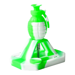 Silicone Grenade Set - 14mm - Green & White (AKNC-GW)