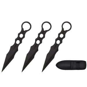 7 1/2″ Throwing Knife 3pcs/set w/ Nylon Sheath (T00109BK)