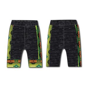 Single Jersey Knit Material Athletic Shorts  - Adult -Lizard Green  (1226-1642)