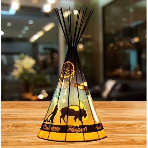 Modern 7 Animal Parchment Desk Teepee Lamp - Large (LP-10028)