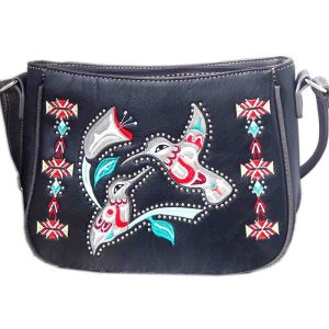 Hummingbird Designer Cross Body Bag (G603W216 BK)
