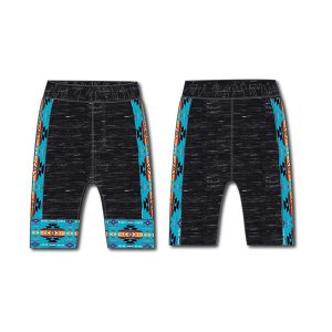 Single Jersey Knit Material Athletic Shorts - Youth -Turquios (1227-1602)