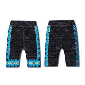 Single Jersey Knit Material Athletic Shorts - Adult - Diamond Azure (1226-1651)