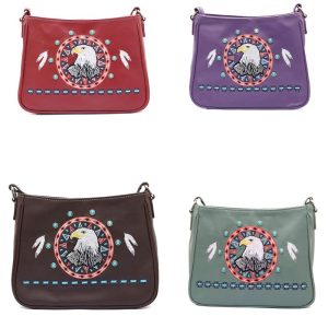 Embroidered Cross Body Bag - Eagle (1640 EG)