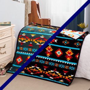 Silk Touch Reversible 7 Lakes Baby Blanket (1840)