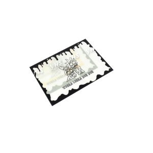 Cartoon Rectangle Silicone Dab Mat (AK2184 Black)