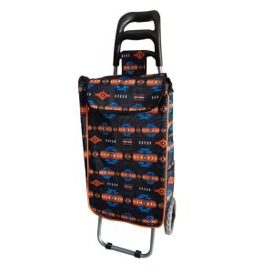 Shopping Trolley With Printed Foldable Bag (0629)