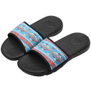 7 Lake Design Summer Sandals /Sliders for Men - Turquoise (0812-2302)