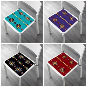 Chair Cushion With Memory Foam -Star Burst (1139)