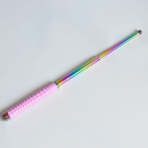 21" Baton With Pink Handle + Rainbow (BT2222 PK+RBW)