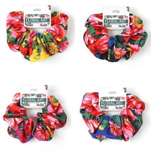 Kokum Floral Hair Scrunchie - (Floral 923)