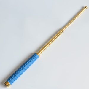 26" Baton With Light Blue Handle + Gold (BT2222)