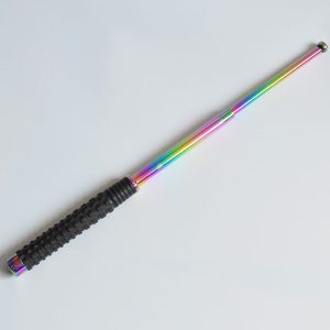 26" Baton With Black Handle + Rainbow (BT2222)