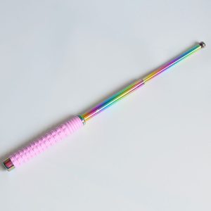 26" Baton With Pink Handle + Rainbow (BT2222)