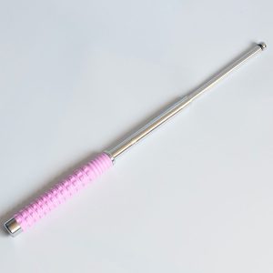 26" Baton With Pink Handle + Silver (BT2222)