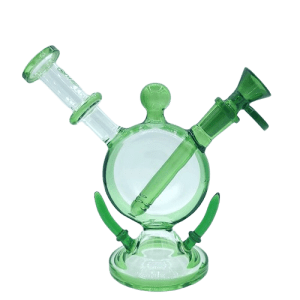 7" Soul Glass Glass Recycler Rig - S2077 Green