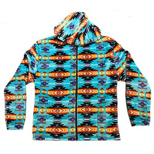 Sherpa Lined Silk Touch Zip-Up Hoodie - Kids - Turquoise  (0252K)