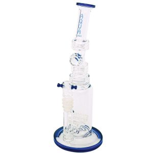 13" Aqua Glass Bong - Blue (AQUA014 Blue)