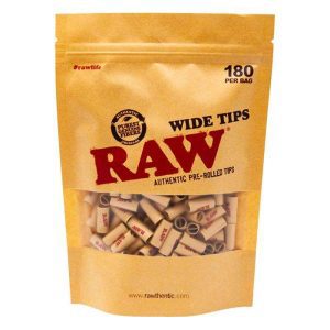 Raw - Prerolled Wide Unbleached Paper Tips (CP1262)