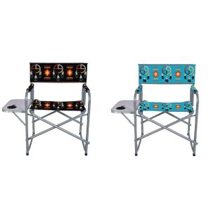 Directors Chair - Medicine Wheel  w/Eagle Feather (0614-MW21)