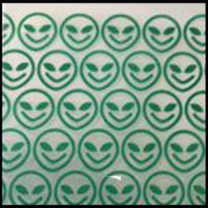 10x10   Patterned Zip lock Baggies - Pattern Alien (BA1001 Alien)