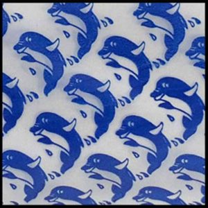 10x10 Patterned Zip lock Baggies - Pattern Dolphin (BA1001 Dolphin)