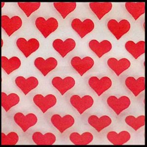 10x10 Patterned Zip lock Baggies - Pattern Heart (BA1001 Heart)