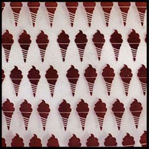 10x10 Patterned Zip lock Baggies - Pattern Ice Cream (BA1001 Ice)