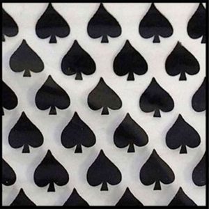 10x10 Patterned Zip lock Baggies - Pattern Spade (BA1001 Spade)