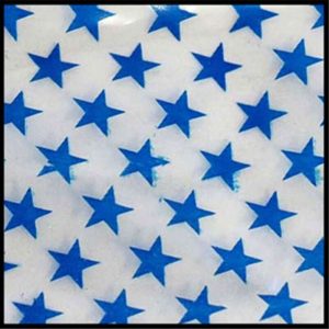 10x10 Patterned Zip lock Baggies - Pattern Star (BA1001 Star )