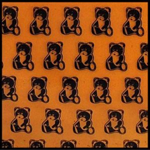 10x10 Patterned Zip lock Baggies - Pattern Teddy (BA1001 Teddy)