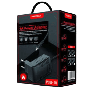 Treqa 1A Power Adapter with Aux Cord - Pow01