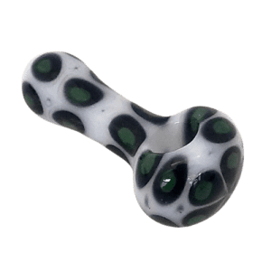4" Glass Pipe - Leopard (XTR1033 Green)