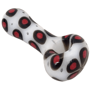 4" Glass Pipe - Leopard (XTR1033 Red)