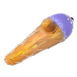 5" Glass Pipe - Ice Cream (XTR1046 Purple)