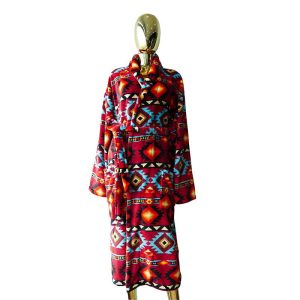 Silk Touch House Robe Without Hood - Assorted Colours - One Size - Large 1420