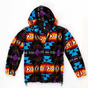 Native Design Silk Touch Zip-Up Hoodie - Kids - Assorted  (0251K Black)