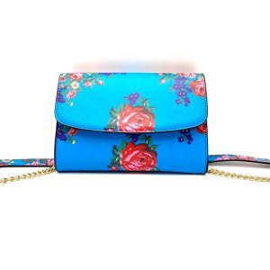 Kokum Floral Hand Bag - Blue (Floral 964)