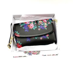 Kokum Floral Hand bag - Black (Floral 964)