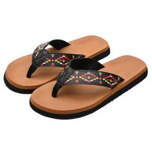 7 Lake Design Summer Thong Sandals  for Men -  (0814M- Brown)