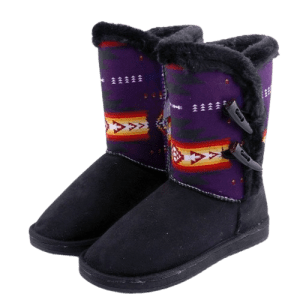 Ladies Winter Boots - Black Purple (0842 Black Purple)