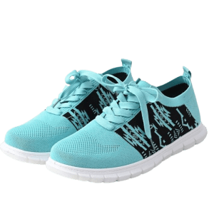 Designer Native Print - Athletic Shoes -16112 - Turquoise - One Size (1828-1681)