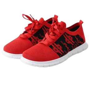 Designer Native Print - Athletic Shoes -16112 - Red- One Size (1828-1686)